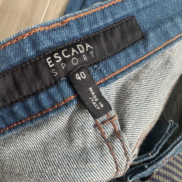 ESCADA Sport Medium Wash Straight Leg Jeans Size 40 - Picture 10 of 10